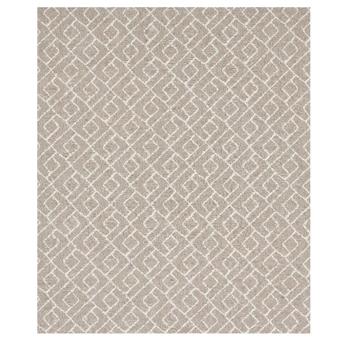 Schumacher 80130 Durant Embroidery Natural fabric swatch