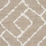 Schumacher 80130 Durant Embroidery Natural fabric swatch
