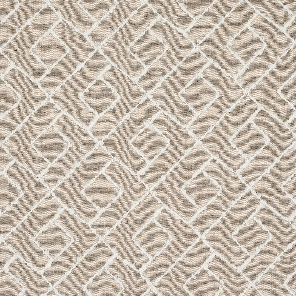 Schumacher 80130 Durant Embroidery Natural fabric swatch