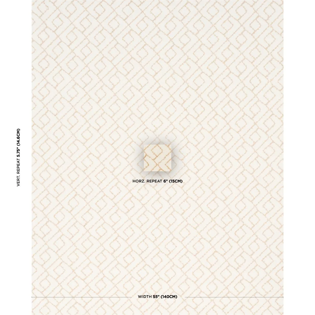 Schumacher 80132 Durant Embroidery Ochre fabric swatch