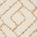 Schumacher 80132 Durant Embroidery Ochre fabric swatch