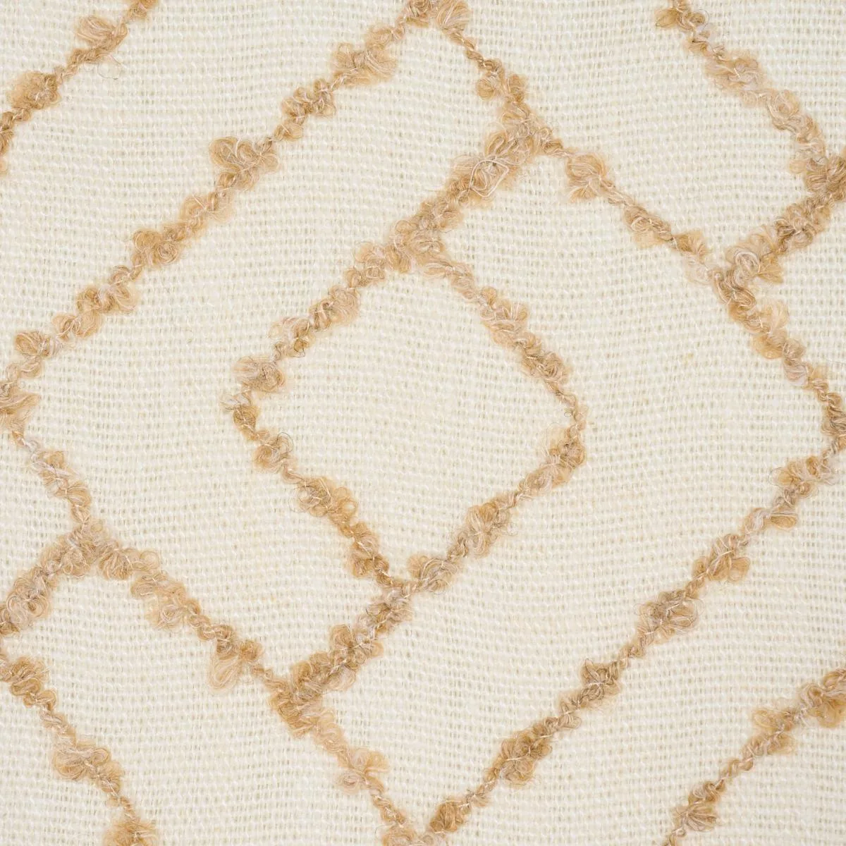 Schumacher 80132 Durant Embroidery Ochre fabric swatch