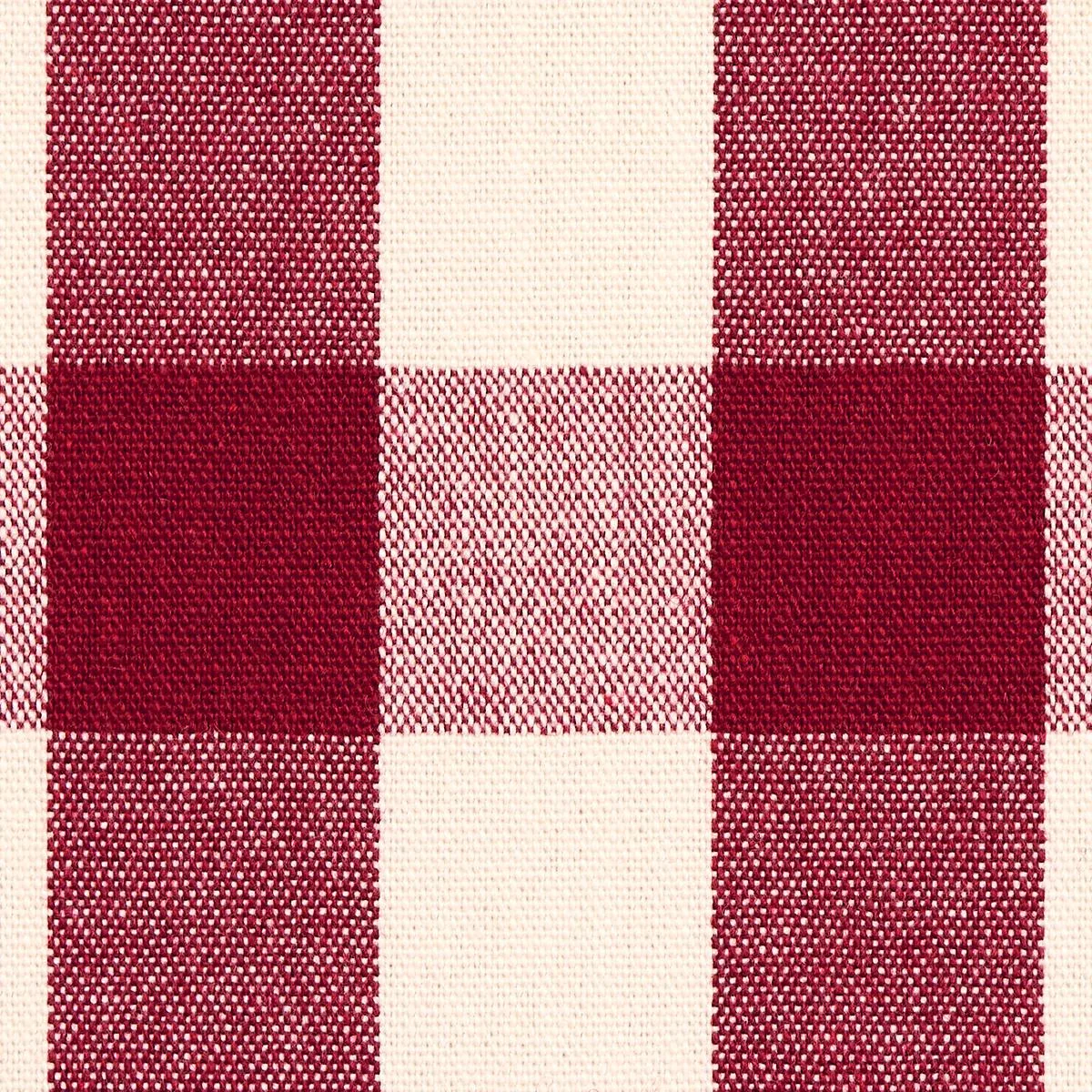 Schumacher 82943 Dutton Buffalo Check Crimson fabric swatch