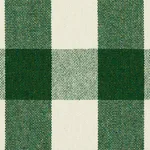 Schumacher 82941 Dutton Buffalo Check Emerald fabric swatch