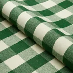 Schumacher 82941 Dutton Buffalo Check Emerald fabric swatch