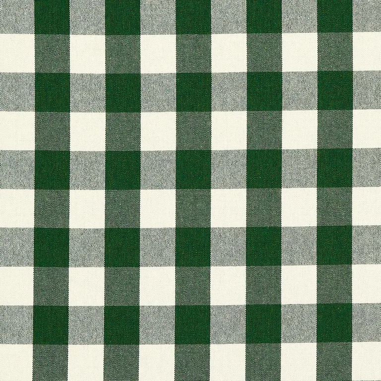 Schumacher 82941 Dutton Buffalo Check Emerald fabric swatch