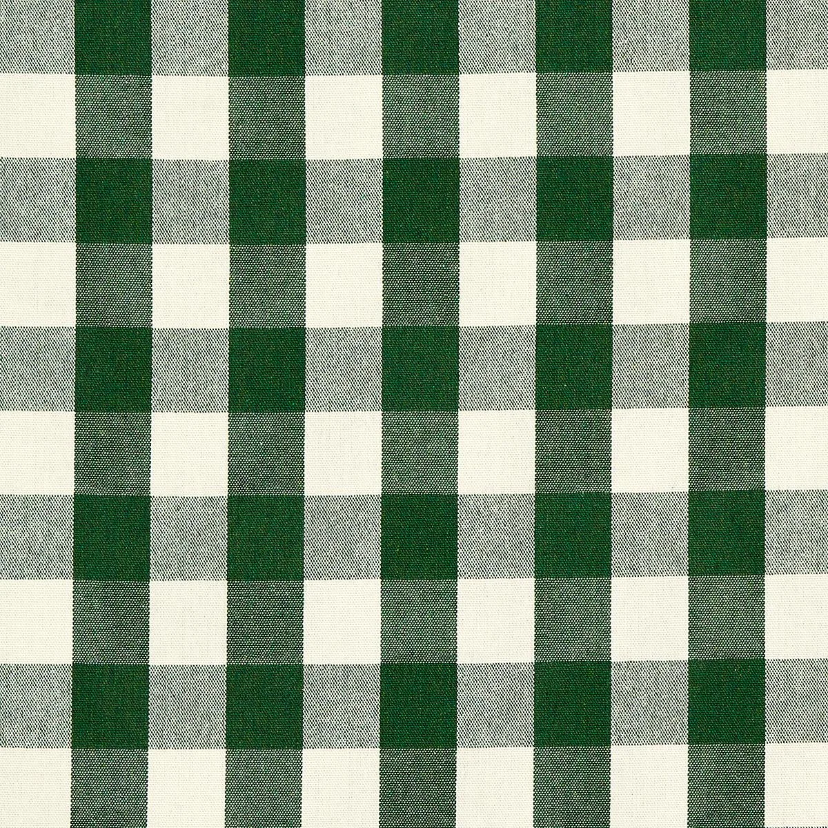 Schumacher 82941 Dutton Buffalo Check Emerald fabric swatch