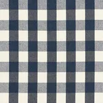 Schumacher 82940 Dutton Buffalo Check Navy fabric swatch