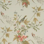 Schumacher 1137034 Early Spring Aqua fabric swatch