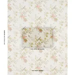 Schumacher 1137034 Early Spring Aqua fabric swatch