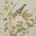 Schumacher 1137034 Early Spring Aqua fabric swatch