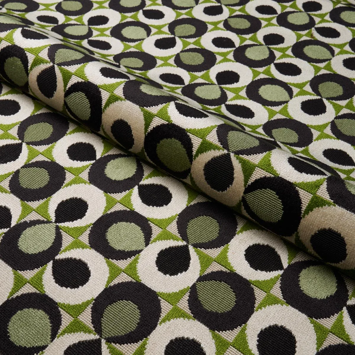 Schumacher 82961 Eclipse Velvet Spruce fabric swatch