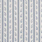 Schumacher 182020 Eddie Woven Hand Block Print Blue fabric swatch