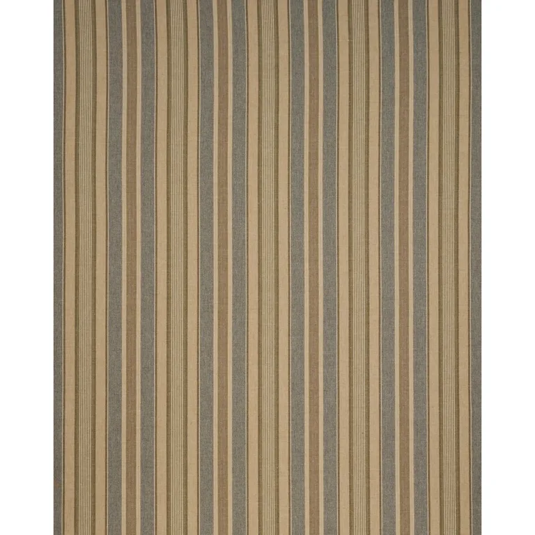 Schumacher 54201 Edgemere Stripe Denim fabric swatch