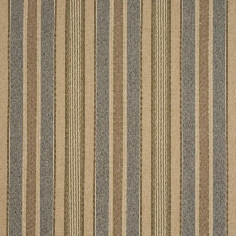 Schumacher 54201 Edgemere Stripe Denim fabric swatch