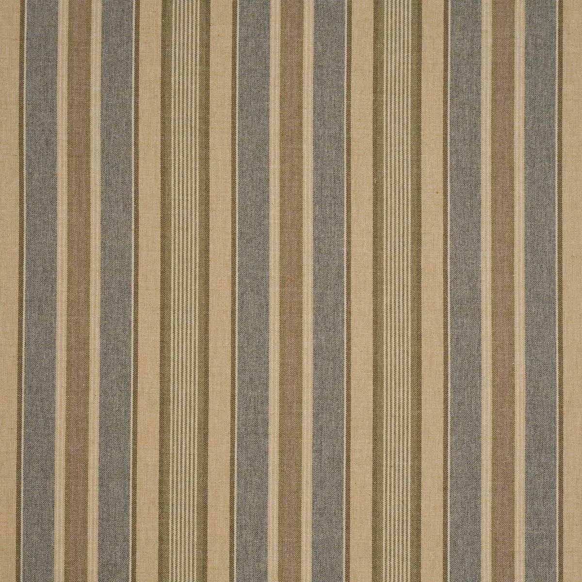 Schumacher 54201 Edgemere Stripe Denim fabric swatch