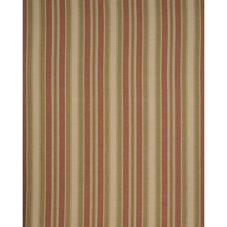 Schumacher 54204 Edgemere Stripe Indian Red fabric swatch
