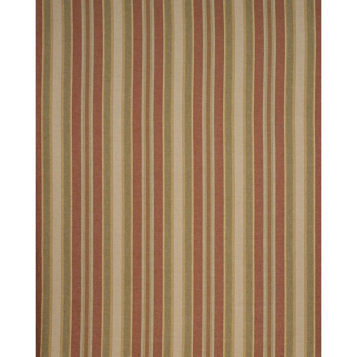 Schumacher 54204 Edgemere Stripe Indian Red fabric swatch