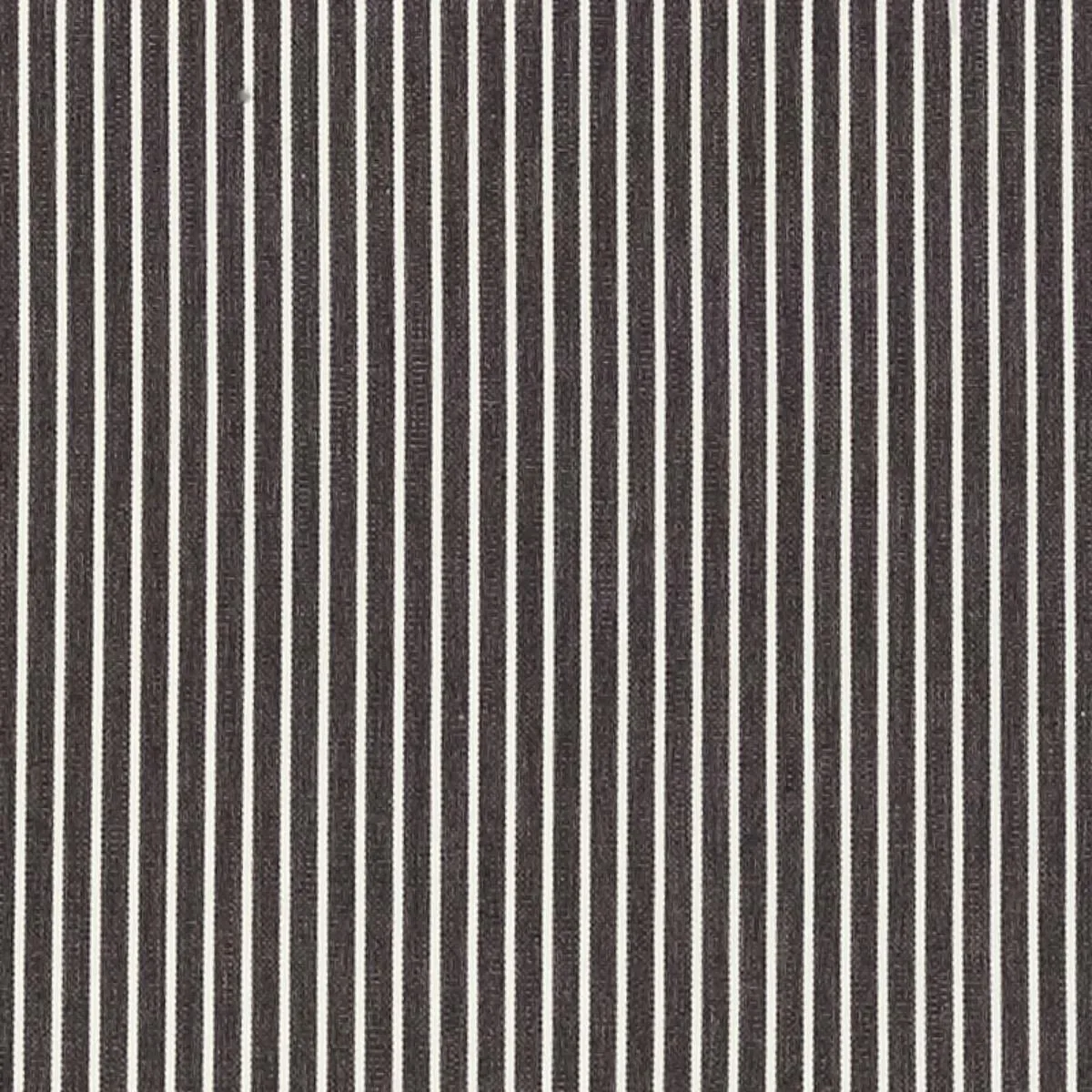 Schumacher 71300 Edie Stripe Black fabric swatch
