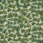 Schumacher 182791 Edinburgh Vine Forest fabric swatch
