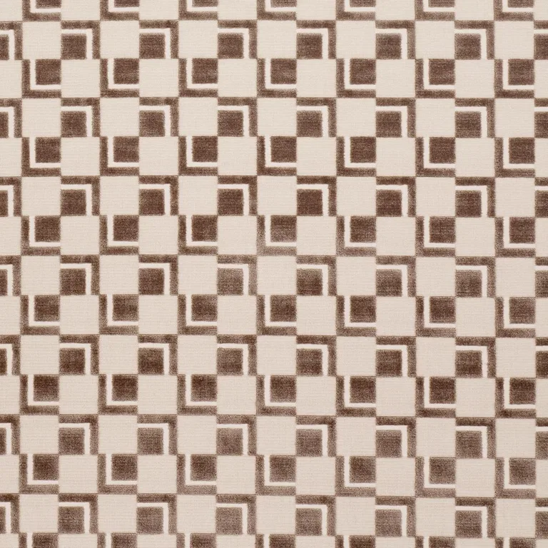 Schumacher 84800 Edison Velvet Champagne fabric swatch