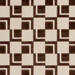 Schumacher 84801 Edison Velvet Chestnut fabric swatch