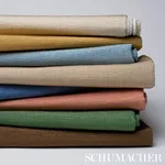 Schumacher 87070 Eisenhower Faille Ivory fabric swatch