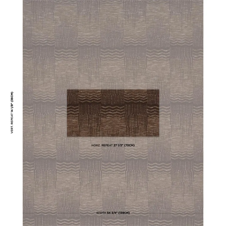 Schumacher 84660 El Dorado Bronze fabric swatch