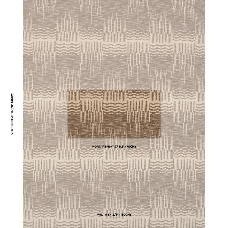 Schumacher 84661 El Dorado Champagne fabric swatch