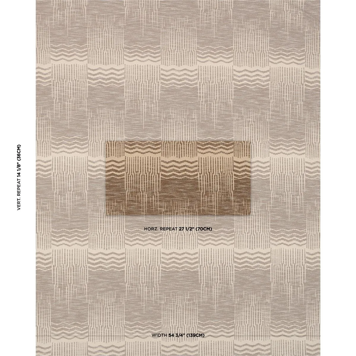 Schumacher 84661 El Dorado Champagne fabric swatch