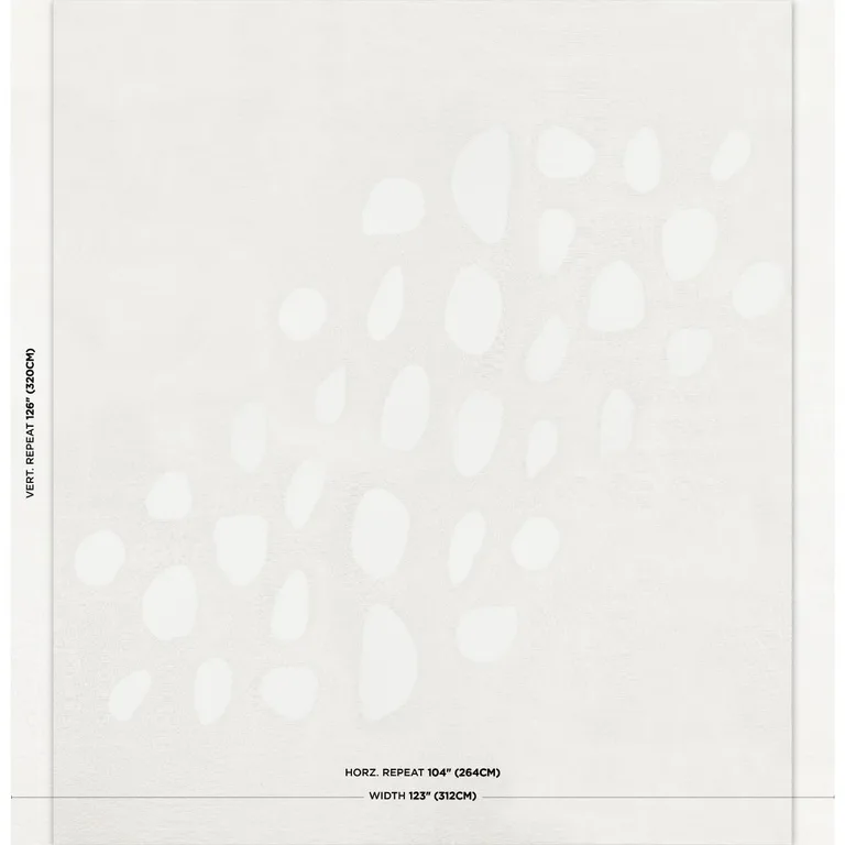 Schumacher 84421 Elaine Sheer White fabric swatch