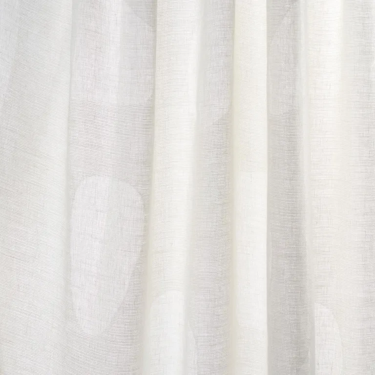 Schumacher 84421 Elaine Sheer White fabric swatch