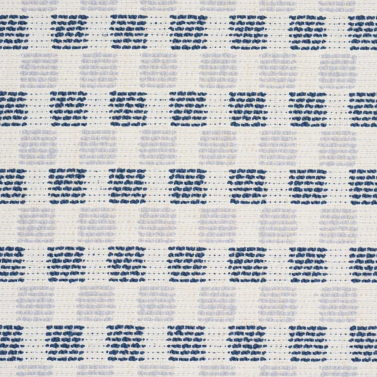 Schumacher 87671 Elara Performance Blues fabric swatch