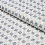 Schumacher 87671 Elara Performance Blues fabric swatch