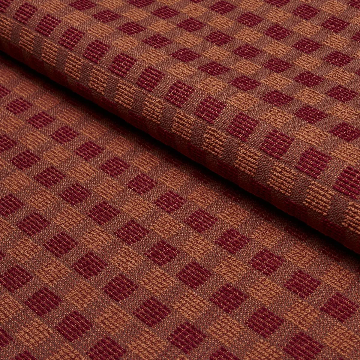 Schumacher 87673 Elara Performance Brick fabric swatch
