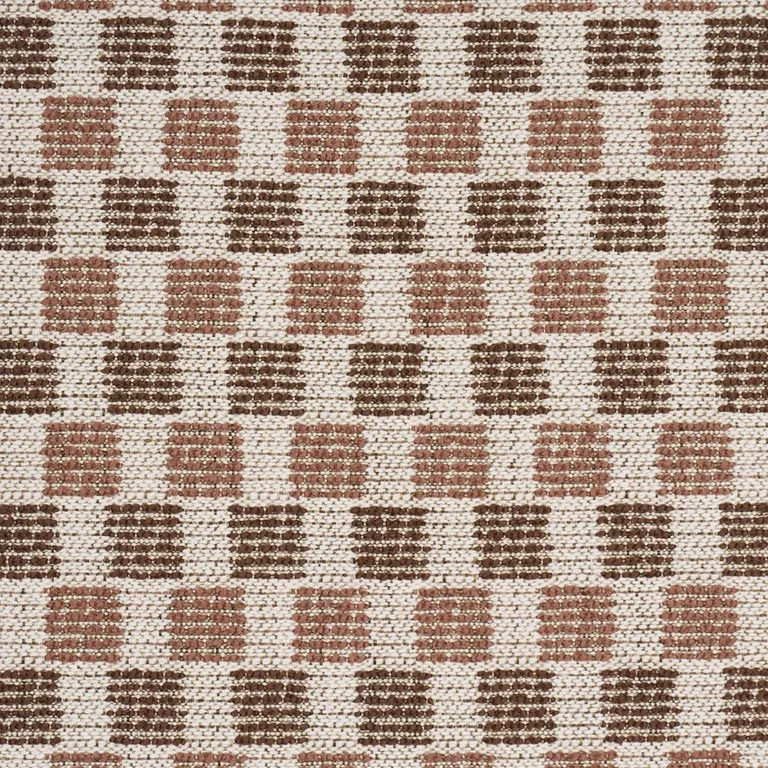 Schumacher 87672 Elara Performance Brown fabric swatch