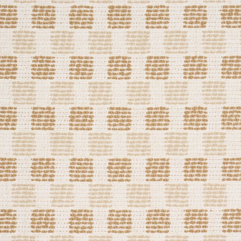 Schumacher 87670 Elara Performance Straw fabric swatch