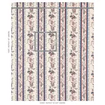 Schumacher 179980 Elena Paisley Stripe Blue fabric swatch