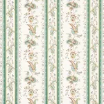 Schumacher 179981 Elena Paisley Stripe Green fabric swatch