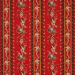 Schumacher 179982 Elena Paisley Stripe Pompeii fabric swatch