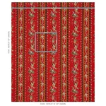 Schumacher 179982 Elena Paisley Stripe Pompeii fabric swatch