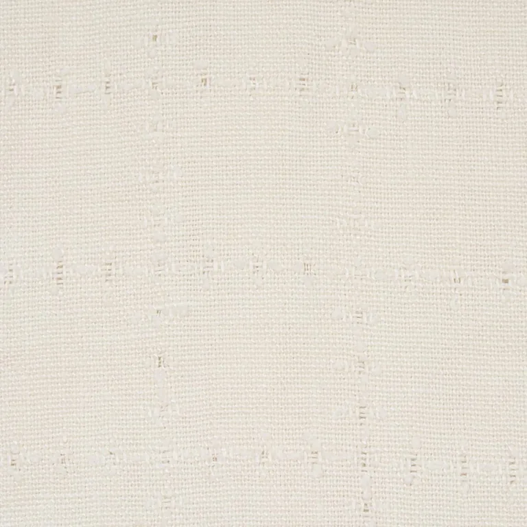 Schumacher 80410 Elin Check Ivory fabric swatch