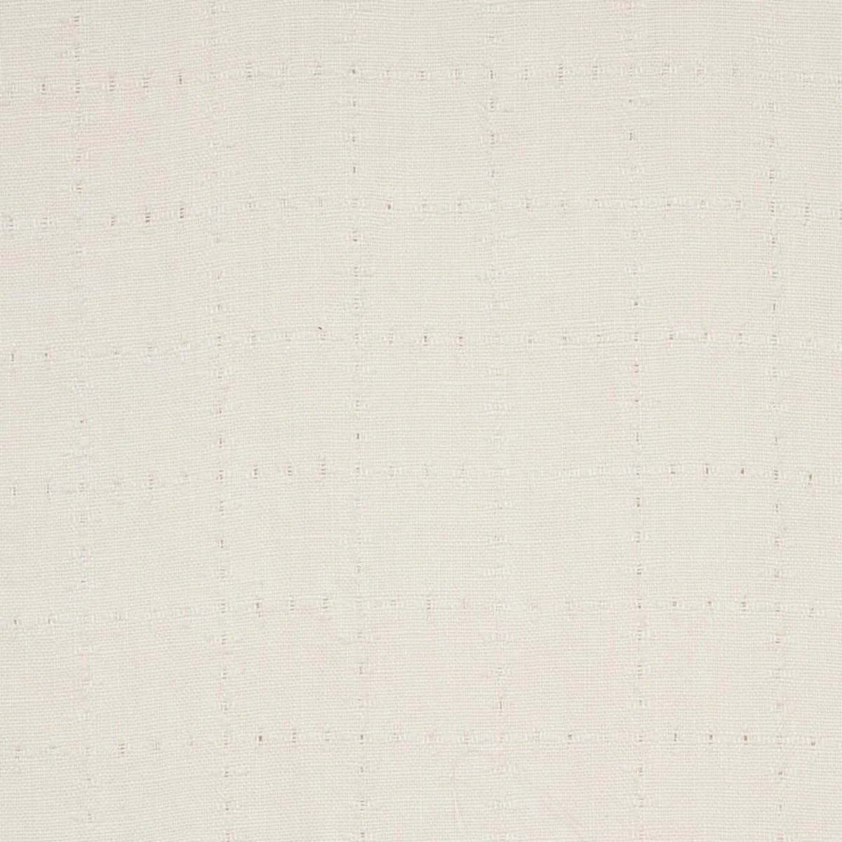 Schumacher 80410 Elin Check Ivory fabric swatch