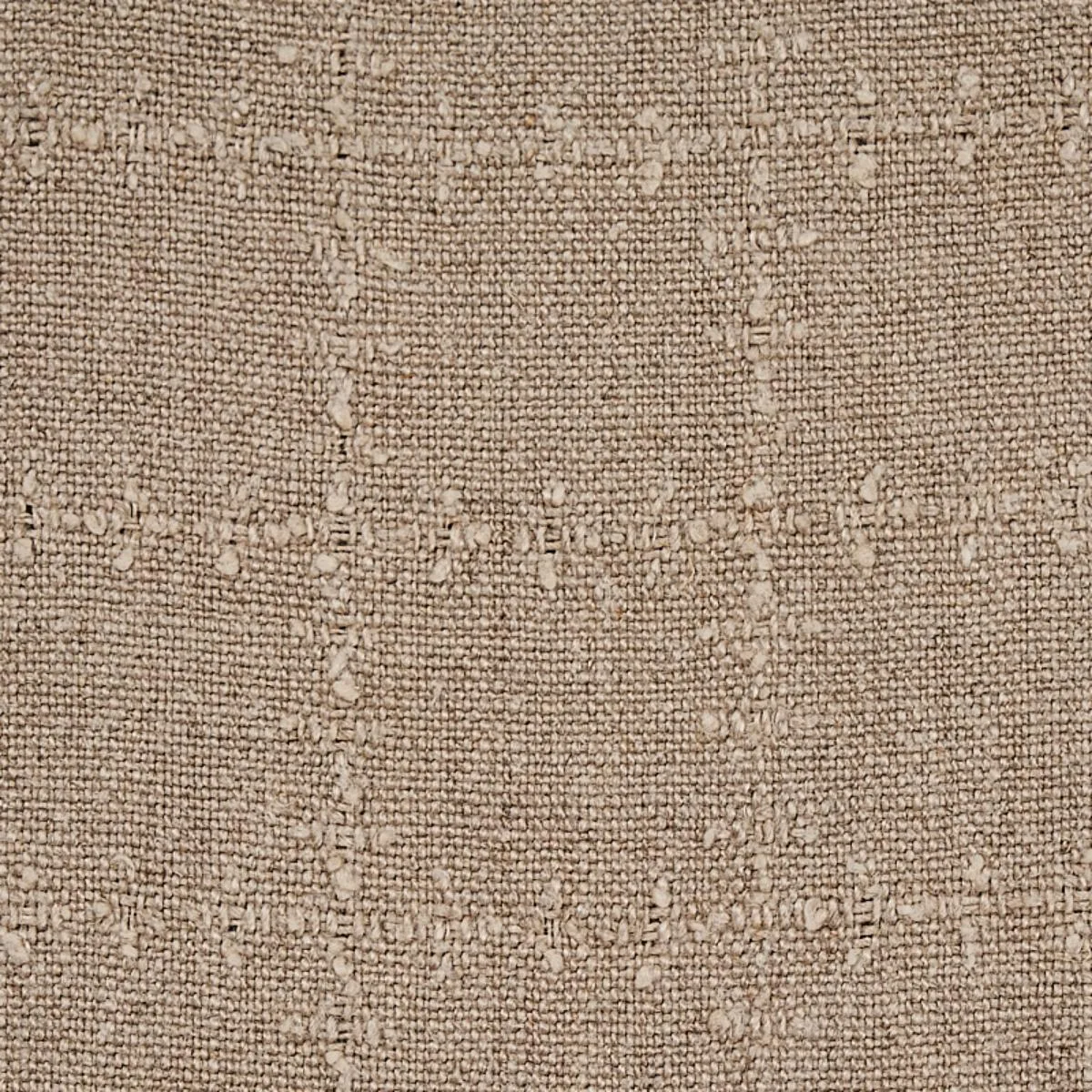 Schumacher 80411 Elin Check Linen fabric swatch