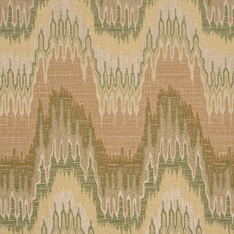 Schumacher 86132 Elio Flamestitch Citron fabric swatch