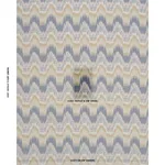 Schumacher 86131 Elio Flamestitch Indigo fabric swatch