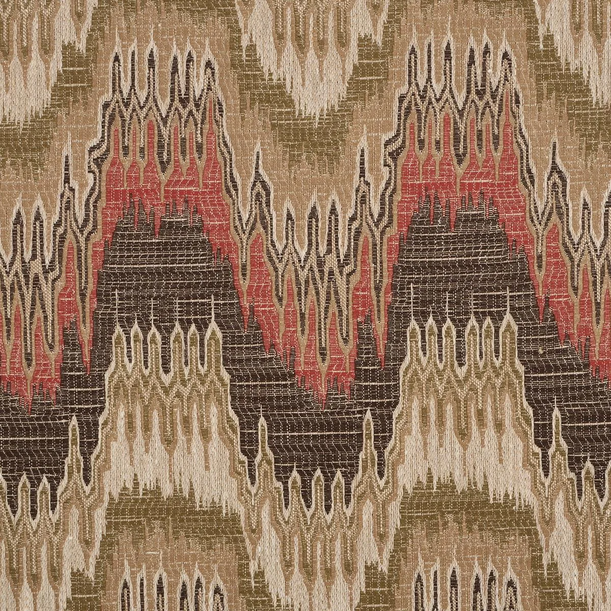 Schumacher 86130 Elio Flamestitch Ruby fabric swatch