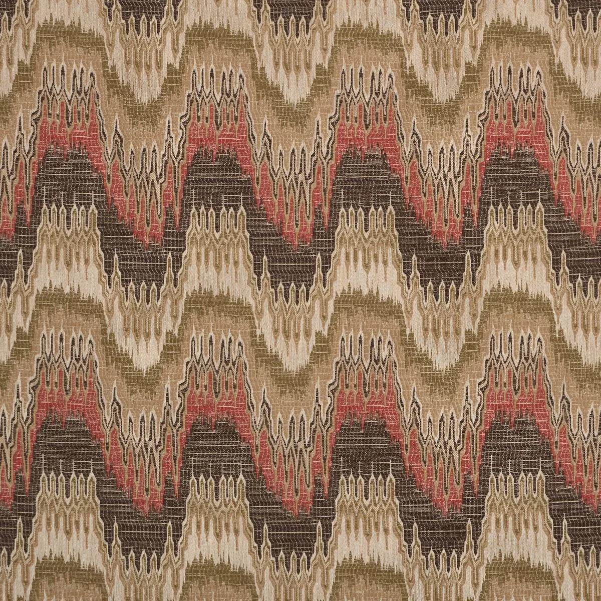 Schumacher 86130 Elio Flamestitch Ruby fabric swatch