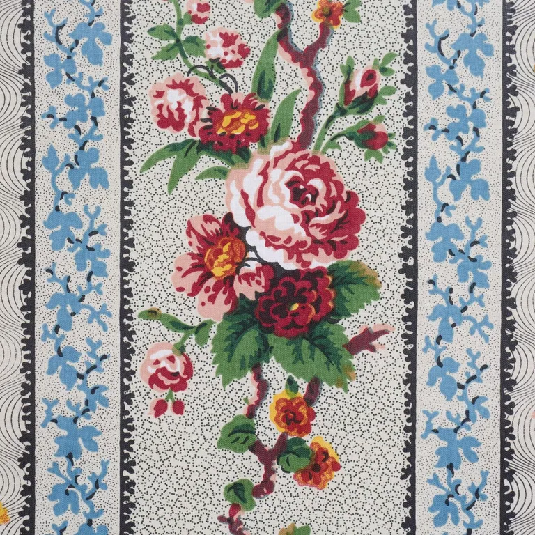 Schumacher 182040 Elizabeth Chintz Rose fabric swatch