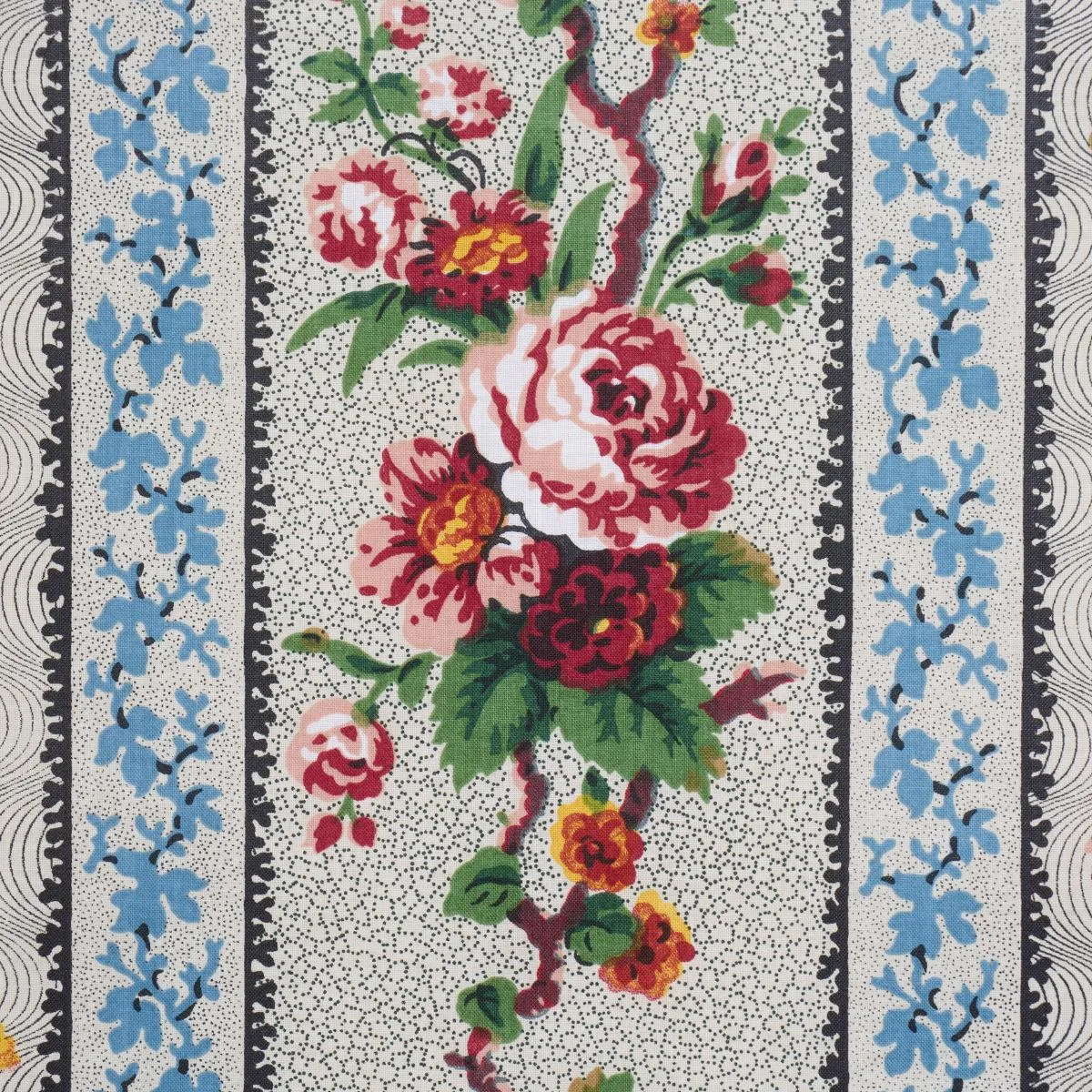 Schumacher 182040 Elizabeth Chintz Rose fabric swatch